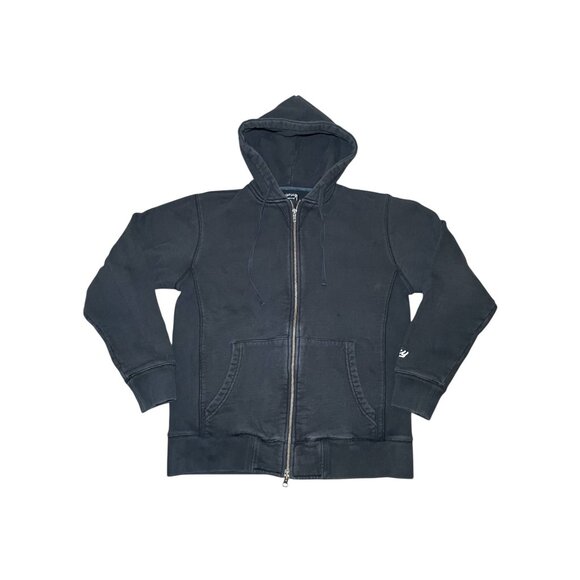 Y2K Stussy Embroidered Full Zip Hoodie Double Zipper Streetwear Unisex Small - Picture 1 of 13
